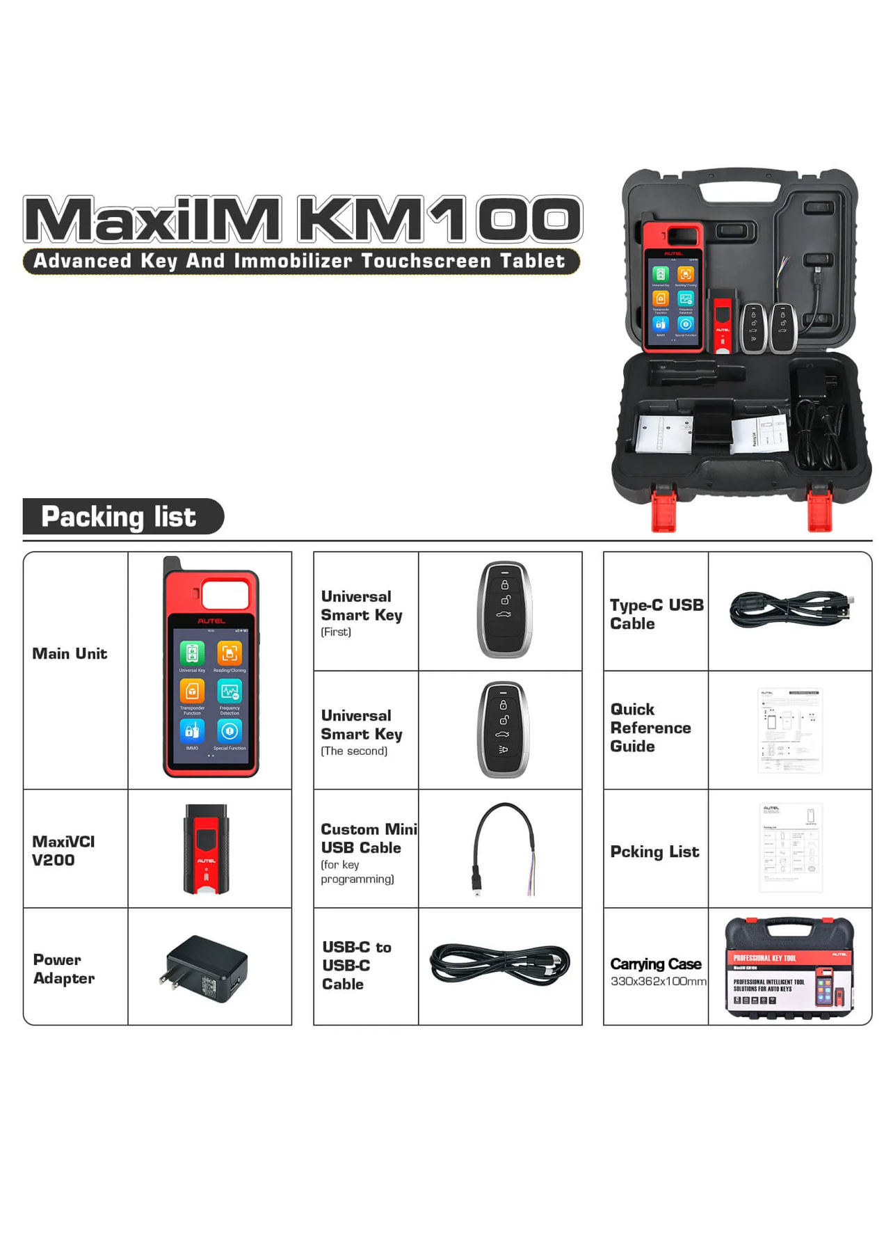 Autel KM100 - Smart Key Programmer & IMMO Tool