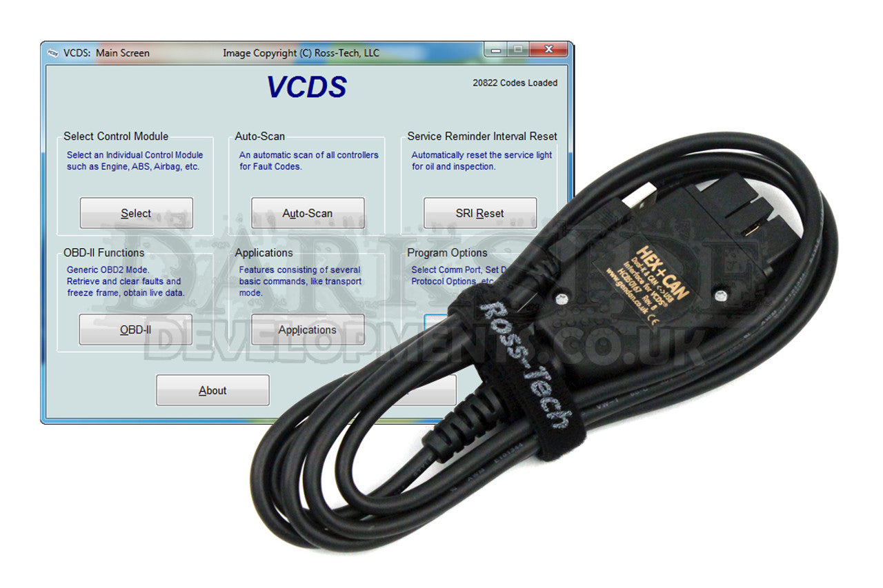 VCDS Diagnostic Cable - VAG-COM OBD2 Interface for VW, Audi, SEAT & Skoda